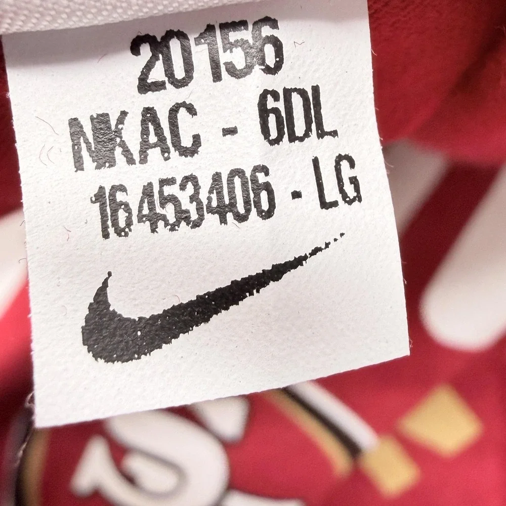 San Francisco 49ers Shirt Mens Large Red NFL‎ Football Nike NFC Champion